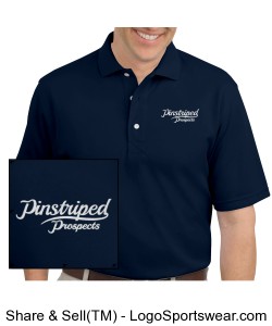 Pinstriped Prospects Polo Design Zoom